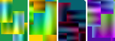 Metalik parlak kare konsept posterler. Duvar kağıdı, bayrak, arkaplan, kart, kitap illüstrasyonu için vektör illüstrasyonu, iniş sayfası