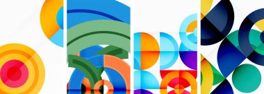 Çemberler ve halkalar geometrik arka planlar. Duvar kağıdı, kartvizit, kapak, poster, afiş, broşür, başlık, web sitesi posterleri