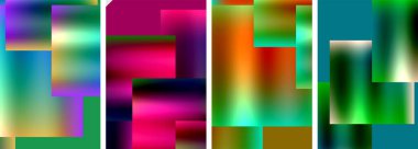 Metalik parlak kare konsept posterler. Duvar kağıdı, bayrak, arkaplan, kart, kitap illüstrasyonu için vektör illüstrasyonu, iniş sayfası