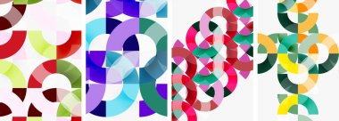 Çember çizgileri poster arkaplanı. Duvar kağıdı, bayrak, arkaplan, kart, kitap illüstrasyonu için vektör illüstrasyonu, iniş sayfası