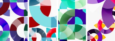 Çember çizgileri poster arkaplanı. Duvar kağıdı, bayrak, arkaplan, kart, kitap illüstrasyonu için vektör illüstrasyonu, iniş sayfası