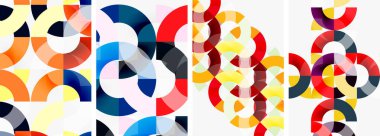 Çember çizgileri poster arkaplanı. Duvar kağıdı, bayrak, arkaplan, kart, kitap illüstrasyonu için vektör illüstrasyonu, iniş sayfası