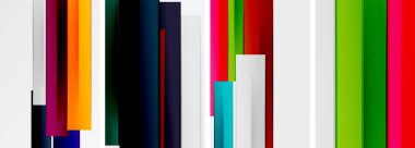 Asgari çizgiler ve renkli çizgiler, soyut arkaplan posterleri. Duvar kağıdı, bayrak, arkaplan, kart, kitap illüstrasyonu için vektör illüstrasyonu, iniş sayfası