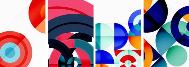 Çemberler ve halkalar geometrik arka planlar. Duvar kağıdı, kartvizit, kapak, poster, afiş, broşür, başlık, web sitesi posterleri