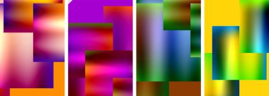 Metalik parlak kare konsept posterler. Duvar kağıdı, bayrak, arkaplan, kart, kitap illüstrasyonu için vektör illüstrasyonu, iniş sayfası