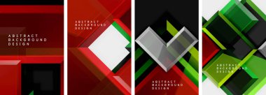 Üçgen minimum geometrik soyut arkaplan kümesi. Duvar kağıdı, bayrak, arkaplan, kart, kitap illüstrasyonu için vektör illüstrasyonu, iniş sayfası