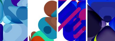 Duvar kağıdı, kartvizit, kapak, poster, afiş, broşür, başlık, web sitesi için geometrik ögeler