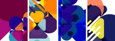 Duvar kağıdı, kartvizit, kapak, poster, afiş, broşür, başlık, web sitesi için geometrik ögeler