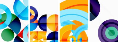 Çemberler ve halkalar geometrik arka planlar. Duvar kağıdı, kartvizit, kapak, poster, afiş, broşür, başlık, web sitesi posterleri
