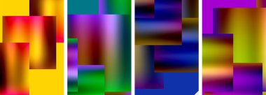 Metalik parlak kare konsept posterler. Duvar kağıdı, bayrak, arkaplan, kart, kitap illüstrasyonu için vektör illüstrasyonu, iniş sayfası