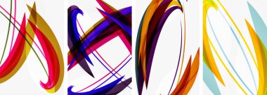 Duvar kağıdı, kartvizit, kapak, poster, afiş, broşür, başlık, web sitesi için soyut renkli dalga posterleri