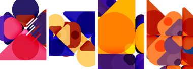 Duvar kağıdı, kartvizit, kapak, poster, afiş, broşür, başlık, web sitesi için geometrik ögeler