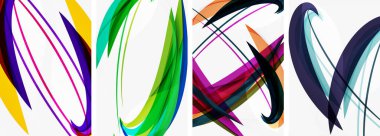 Duvar kağıdı, kartvizit, kapak, poster, afiş, broşür, başlık, web sitesi için soyut renkli dalga posterleri