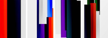 Asgari çizgiler ve renkli çizgiler, soyut arkaplan posterleri. Duvar kağıdı, bayrak, arkaplan, kart, kitap illüstrasyonu için vektör illüstrasyonu, iniş sayfası