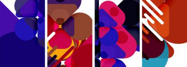 Duvar kağıdı, kartvizit, kapak, poster, afiş, broşür, başlık, web sitesi için geometrik ögeler