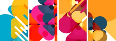 Duvar kağıdı, kartvizit, kapak, poster, afiş, broşür, başlık, web sitesi için geometrik ögeler