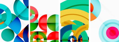Çemberler ve halkalar geometrik arka planlar. Duvar kağıdı, kartvizit, kapak, poster, afiş, broşür, başlık, web sitesi posterleri