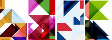 Üçgen poster geometrik arkaplan seti