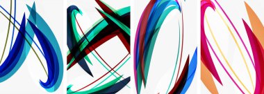 Duvar kağıdı, kartvizit, kapak, poster, afiş, broşür, başlık, web sitesi için soyut renkli dalga posterleri