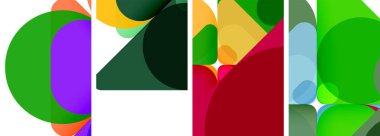 Duvar kağıdı, kartvizit, kapak, poster, afiş, broşür, başlık, web sitesi için renkli parlak geometrik soyut kompozisyonlar