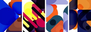 Duvar kağıdı, kartvizit, kapak, poster, afiş, broşür, başlık, web sitesi için geometrik ögeler