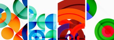 Çemberler ve halkalar geometrik arka planlar. Duvar kağıdı, kartvizit, kapak, poster, afiş, broşür, başlık, web sitesi posterleri