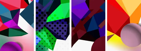 Сфера Низкий Поли Треугольник Дизайн Векторная Иллюстрация Обоев Баннера Фона — стоковый вектор