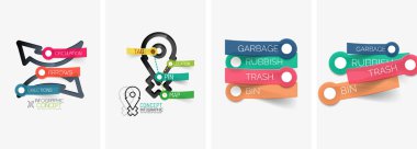 Çizgi tasarım simgelerine sahip bir dizi bilgi grafiği. Duvar kağıdı, bayrak, arkaplan, kart, kitap illüstrasyonu için vektör illüstrasyonu, iniş sayfası