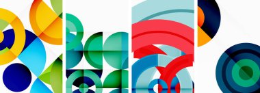 Duvar kâğıdı, kartvizit, kapak, poster, afiş, broşür, başlık, web sitesi için arka planda yuvarlak geometrik elemanlar ve daireler