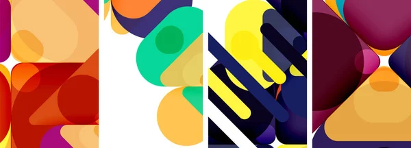 Geometrische Elementen Abstracte Achtergronden Voor Behang Visitekaartje Omslag Poster Banner — Stockvector