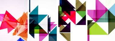 Duvar kağıdı, kartvizit, kapak, poster, afiş, broşür, başlık, web sitesi için üçgen poster