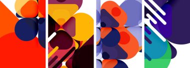 Duvar kağıdı, kartvizit, kapak, poster, afiş, broşür, başlık, web sitesi için geometrik ögeler