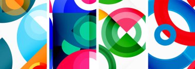 Çemberler ve halkalar geometrik arka planlar. Duvar kağıdı, kartvizit, kapak, poster, afiş, broşür, başlık, web sitesi posterleri