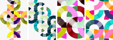 Çember çizgileri poster arkaplanı. Duvar kağıdı, bayrak, arkaplan, kart, kitap illüstrasyonu için vektör illüstrasyonu, iniş sayfası