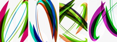 Duvar kağıdı, kartvizit, kapak, poster, afiş, broşür, başlık, web sitesi için soyut renkli dalga posterleri