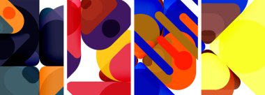 Duvar kağıdı, kartvizit, kapak, poster, afiş, broşür, başlık, web sitesi için geometrik ögeler