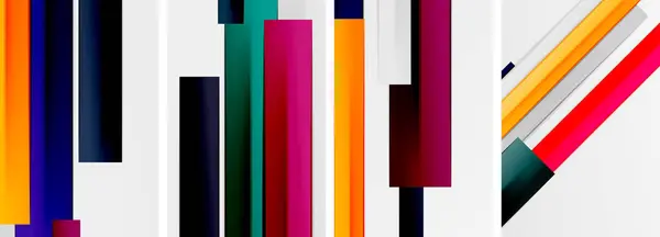Minimalne Linie Paski Kolorów Plakat Abstrakcyjne Tła Ilustracja Wektorowa Tapety — Wektor stockowy