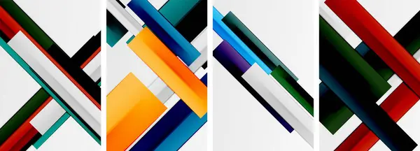 Rayures Lignes Affiche Fonds Abstraits Illustration Vectorielle Pour Papier Peint — Image vectorielle