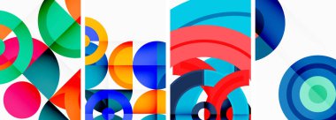 Çemberler ve halkalar geometrik arka planlar. Duvar kağıdı, kartvizit, kapak, poster, afiş, broşür, başlık, web sitesi posterleri