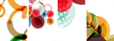 Geometrik soyut posterler dizisi. Duvar kağıdı, kartvizit, kapak, poster, afiş, broşür, başlık, web sitesi için soyut arkaplan