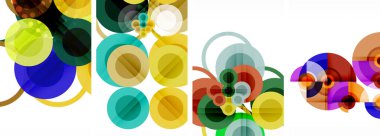 Geometrik soyut posterler dizisi. Duvar kağıdı, kartvizit, kapak, poster, afiş, broşür, başlık, web sitesi için soyut arkaplan