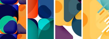 Duvar kağıdı, kartvizit, kapak, poster, afiş, broşür, başlık, web sitesi için geometrik ögeler