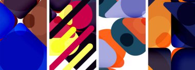 Duvar kağıdı, kartvizit, kapak, poster, afiş, broşür, başlık, web sitesi için geometrik ögeler