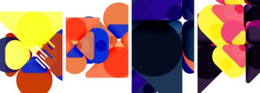 Duvar kağıdı, kartvizit, kapak, poster, afiş, broşür, başlık, web sitesi için geometrik ögeler