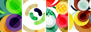 Geometrik soyut posterler dizisi. Duvar kağıdı, kartvizit, kapak, poster, afiş, broşür, başlık, web sitesi için soyut arkaplan