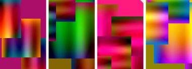 Metalik parlak kare konsept posterler. Duvar kağıdı, bayrak, arkaplan, kart, kitap illüstrasyonu için vektör illüstrasyonu, iniş sayfası