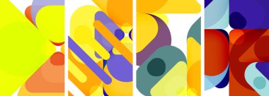 Duvar kağıdı, kartvizit, kapak, poster, afiş, broşür, başlık, web sitesi için geometrik ögeler