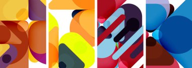 Duvar kağıdı, kartvizit, kapak, poster, afiş, broşür, başlık, web sitesi için geometrik ögeler