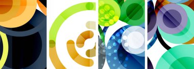 Geometrik soyut posterler dizisi. Duvar kağıdı, kartvizit, kapak, poster, afiş, broşür, başlık, web sitesi için soyut arkaplan