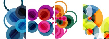 Geometrik soyut posterler dizisi. Duvar kağıdı, kartvizit, kapak, poster, afiş, broşür, başlık, web sitesi için soyut arkaplan